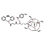 Butanedioic acid, 1-(11,12-didehydro-5,6-dihydrodibenzo[a,e]cycloocten-5-yl) 4-[2-[(4-formylbenzoyl)oxy]-1-[[[2-(3,5,7,9,11,13,15-heptaethenylpentacyclo[9.5.1.13,9.15,15.17,13]octasiloxan-1-yl)ethyl]thio]methyl]ethyl] ester 