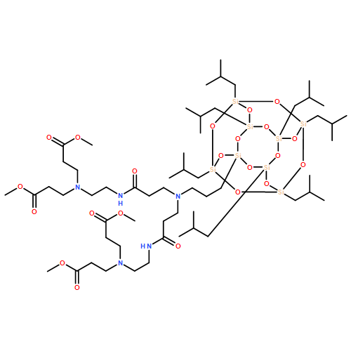 4,7,11,15,18-Pentaazaheneicosanedioic acid, 11-[3-[3,5,7,9,11,13,15-heptakis(2-methylpropyl)pentacyclo[9.5.1.13,9.15,15.17,13]octasiloxan-1-yl]propyl]-4,18-bis(3-methoxy-3-oxopropyl)-8,14-dioxo-, 1,21-dimethyl ester 