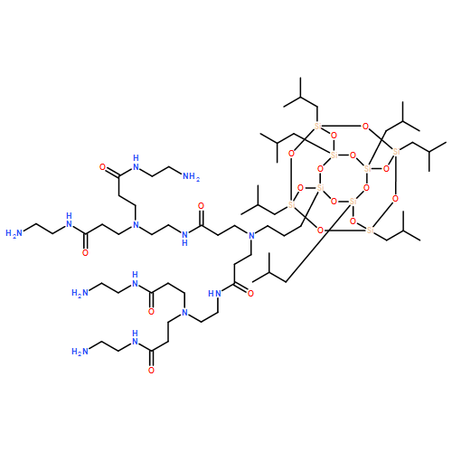 4,7,11,15,18-Pentaazaheneicosanediamide, N1,N21-bis(2-aminoethyl)-4,18-bis[3-[(2-aminoethyl)amino]-3-oxopropyl]-11-[3-[3,5,7,9,11,13,15-heptakis(2-methylpropyl)pentacyclo[9.5.1.13,9.15,15.17,13]octasiloxan-1-yl]propyl]-8,14-dioxo- 