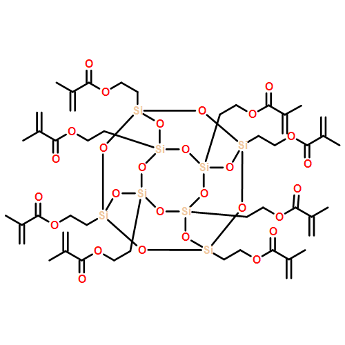 2-Propenoic acid, 2-methyl-, 1,1',1'',1''',1'''',1''''',1'''''',1'''''''-(pentacyclo[9.5.1.13,9.15,15.17,13]octasiloxane-1,3,5,7,9,11,13,15-octaylocta-2,1-ethanediyl) ester 