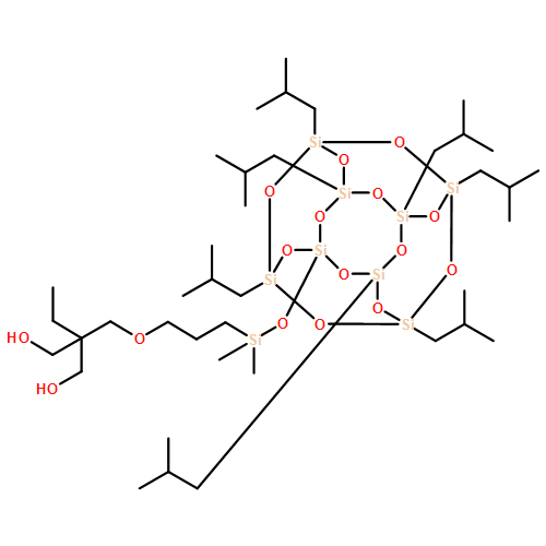 1,3-Propanediol, 2-ethyl-2-[[3-[[[3,5,7,9,11,13,15-heptakis(2-methylpropyl)pentacyclo[9.5.1.13,9.15,15.17,13]octasiloxan-1-yl]oxy]dimethylsilyl]propoxy]methyl]- 