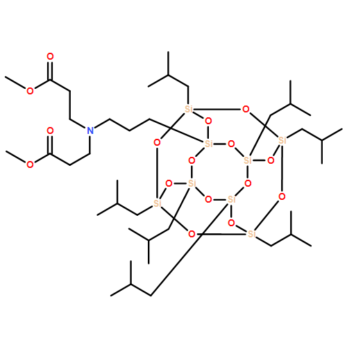 β-Alanine, N-[3-[3,5,7,9,11,13,15-heptakis(2-methylpropyl)pentacyclo[9.5.1.13,9.15,15.17,13]octasiloxan-1-yl]propyl]-N-(3-methoxy-3-oxopropyl)-, methyl ester 