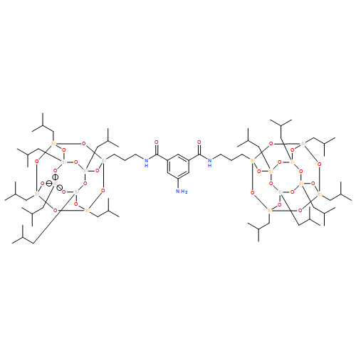 1,3-Benzenedicarboxamide, 5-amino-N1,N3-bis[3-[3,5,7,9,11,13,15-heptakis(2-methylpropyl)pentacyclo[9.5.1.13,9.15,15.17,13]octasiloxan-1-yl]propyl]- 
