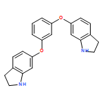 1H-Indole, 6,6'-[1,3-phenylenebis(oxy)]bis[2,3-dihydro-