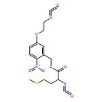 Butanoic acid, 2-isocyanato-4-(methylthio)-, [5-(2-isocyanatoethoxy)-2-nitrophenyl]methyl ester, (2S)-