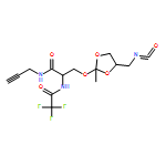 Propanamide, 3-[[4-(isocyanatomethyl)-2-methyl-1,3-dioxolan-2-yl]oxy]-N-2-propyn-1-yl-2-[(2,2,2-trifluoroacetyl)amino]-, (2S)-