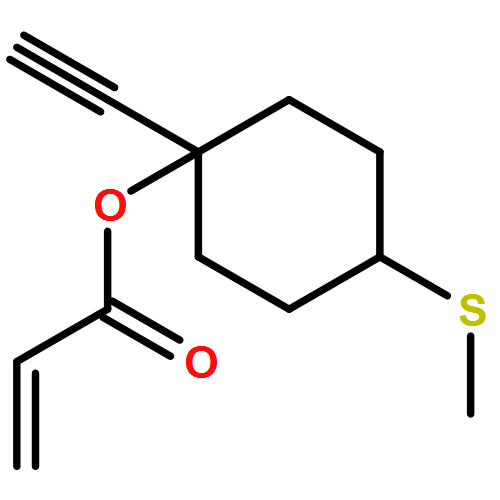 2-Propenoic acid, 1-ethynyl-4-(methylthio)cyclohexyl ester