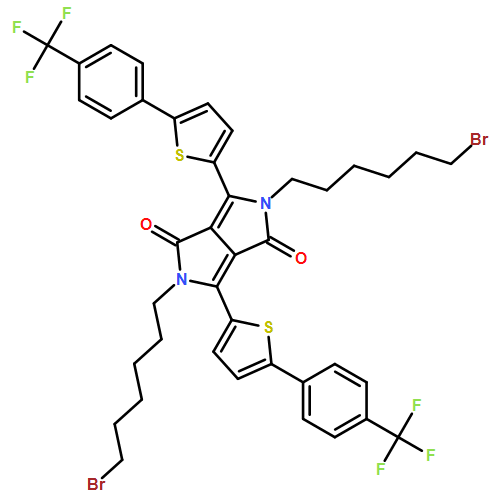 Pyrrolo[3,4-c]pyrrole-1,4-dione, 2,5-bis(6-bromohexyl)-2,5-dihydro-3,6-bis[5-[4-(trifluoromethyl)phenyl]-2-thienyl]-