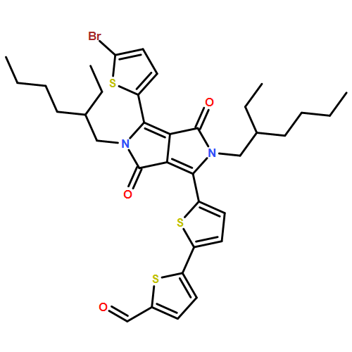 [2,2'-Bithiophene]-5-carboxaldehyde, 5'-[4-(5-bromo-2-thienyl)-2,5-bis(2-ethylhexyl)-2,3,5,6-tetrahydro-3,6-dioxopyrrolo[3,4-c]pyrrol-1-yl]-