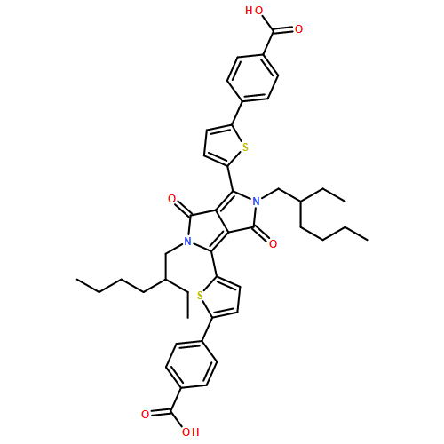 Benzoic acid, 4,4'-[[2,5-bis(2-ethylhexyl)-2,3,5,6-tetrahydro-3,6-dioxopyrrolo[3,4-c]pyrrole-1,4-diyl]di-5,2-thiophenediyl]bis-