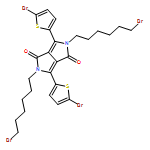 Pyrrolo[3,4-c]pyrrole-1,4-dione, 2,5-bis(6-bromohexyl)-3,6-bis(5-bromo-2-thienyl)-2,5-dihydro-