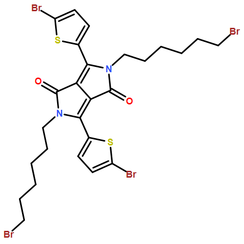 Pyrrolo[3,4-c]pyrrole-1,4-dione, 2,5-bis(6-bromohexyl)-3,6-bis(5-bromo-2-thienyl)-2,5-dihydro-