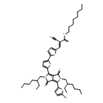 2-Propenoic acid, 3-[5'-[4-(5-bromo-2-thienyl)-2,5-bis(2-ethylhexyl)-2,3,5,6-tetrahydro-3,6-dioxopyrrolo[3,4-c]pyrrol-1-yl][2,2'-bithiophen]-5-yl]-2-cyano-, octyl ester