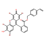 Benzoic acid, 2-(2,4,5,7-tetrabromo-6-hydroxy-3-oxo-3H-xanthen-9-yl)-, (4-ethenylphenyl)methyl ester
