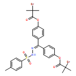 Propanoic acid, 2-bromo-2-methyl-, 4-[[4-(2-bromo-2-methyl-1-oxopropoxy)phenyl][2-[(4-methylphenyl)sulfonyl]hydrazinylidene]methyl]phenyl ester