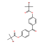 Propanoic acid, 2-bromo-2-methyl-, 4-[4-(2-bromo-2-methyl-1-oxopropoxy)benzoyl]phenyl ester