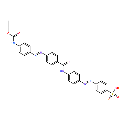 Benzenesulfonic acid, 4-[2-[4-[[4-[2-[4-[[(1,1-dimethylethoxy)carbonyl]amino]phenyl]diazenyl]benzoyl]amino]phenyl]diazenyl]-