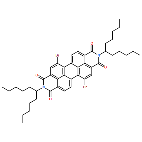 Anthra[2,1,9-def:6,5,10-d'e'f']diisoquinoline-1,3,8,10(2H,9H)-tetrone, 5,12-dibromo-2,9-bis(1-pentylhexyl)-