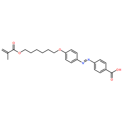 Benzoic acid, 4-[2-[4-[[6-[(2-methyl-1-oxo-2-propen-1-yl)oxy]hexyl]oxy]phenyl]diazenyl]-