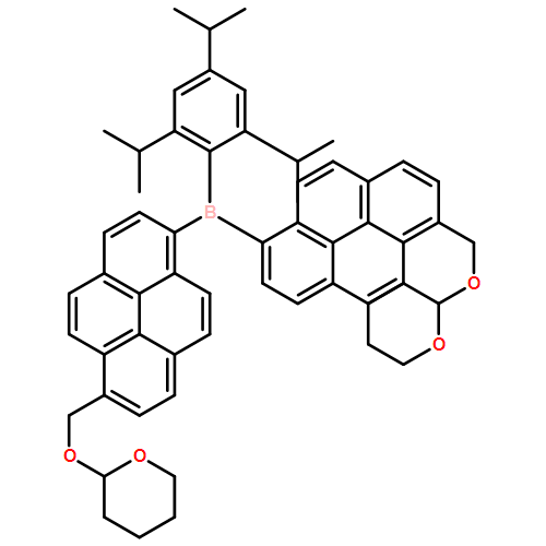 2H-Pyran, 2,2'-[[[2,4,6-tris(1-methylethyl)phenyl]borylene]bis(6,1-pyrenediylmethyleneoxy)]bis[tetrahydro-