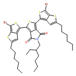 4H-Thieno[3,4-c]pyrrole-4,6(5H)-dione, 1,3-bis(6-bromo-2-hexylthieno[3,4-b]thien-4-yl)-5-(2-ethylhexyl)-