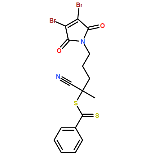 Benzenecarbodithioic acid, 1-cyano-4-(3,4-dibromo-2,5-dihydro-2,5-dioxo-1H-pyrrol-1-yl)-1-methylbutyl ester