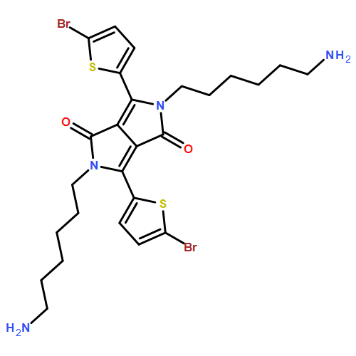Pyrrolo[3,4-c]pyrrole-1,4-dione, 2,5-bis(6-aminohexyl)-3,6-bis(5-bromo-2-thienyl)-2,5-dihydro-