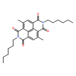 Benzo[lmn][3,8]phenanthroline-1,3,6,8(2H,7H)-tetrone, 2,7-dihexyl-4,9-dimethyl-