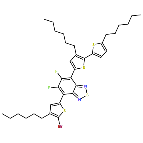2,1,3-Benzothiadiazole, 4-(5-bromo-4-hexyl-2-thienyl)-7-(3,5'-dihexyl[2,2'-bithiophen]-5-yl)-5,6-difluoro-