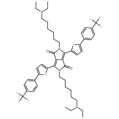 Pyrrolo[3,4-c]pyrrole-1,4-dione, 2,5-bis[6-(diethylamino)hexyl]-2,5-dihydro-3,6-bis[5-[4-(trifluoromethyl)phenyl]-2-thienyl]-