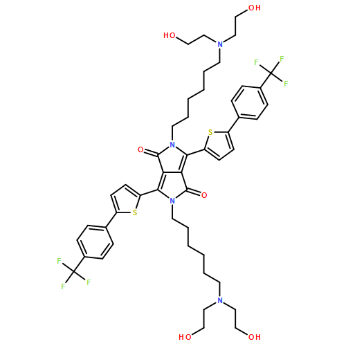 Pyrrolo[3,4-c]pyrrole-1,4-dione, 2,5-bis[6-[bis(2-hydroxyethyl)amino]hexyl]-2,5-dihydro-3,6-bis[5-[4-(trifluoromethyl)phenyl]-2-thienyl]-