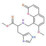L-Histidine, N-[(7-methoxy-2-oxo-2H-1-benzopyran-8-yl)methyl]-, methyl ester
