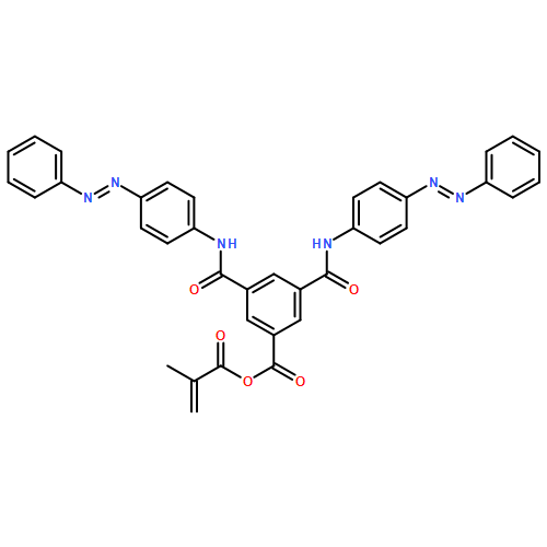 Benzoic acid, 3,5-bis[[[4-(2-phenyldiazenyl)phenyl]amino]carbonyl]-, anhydride with 2-methyl-2-propenoic acid 