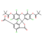 2',4,4',5',7,7'-HEXACHLORO-3',6'-BIS[(2,2-DIMETHYLPROPANOYL)OXY]-3-OXO-3H-SPIRO[2-BENZOFURAN-1,9'-XANTHENE]-6-CARBOXYLIC ACID