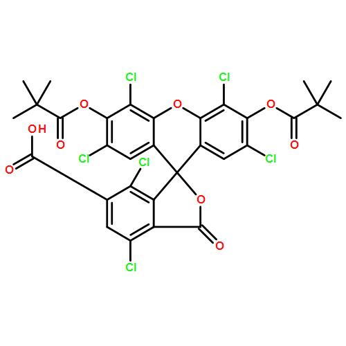 2',4,4',5',7,7'-HEXACHLORO-3',6'-BIS[(2,2-DIMETHYLPROPANOYL)OXY]-3-OXO-3H-SPIRO[2-BENZOFURAN-1,9'-XANTHENE]-6-CARBOXYLIC ACID