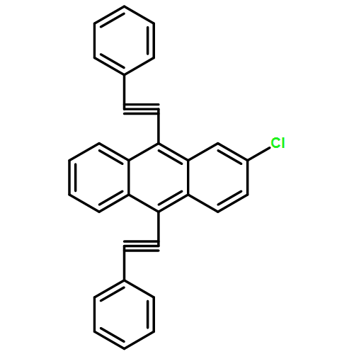 Anthracene,2-chloro-9,10-bis(2-phenylethynyl)-