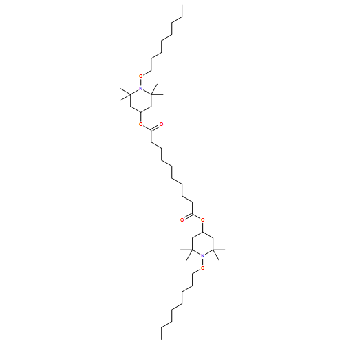 Decanedioic acid, 1,10-bis[2,2,6,6-tetramethyl-1-(octyloxy)-4-piperidinyl] ester