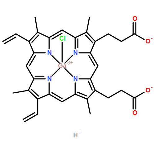 Chloro[3,3'-(3,7,12,17-tetramethyl-8,13-divinyl-2,18-porphyrindiyl-κ2n21,n23)dipropanoato(2-)]gallium