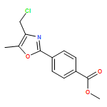 METHYL 4-[4-(CHLOROMETHYL)-5-METHYL-1,3-OXAZOL-2-YL]BENZOATE 