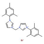 1H-Imidazolium, 1,1'-methylenebis[3-(2,4,6-trimethylphenyl)-, dibromide