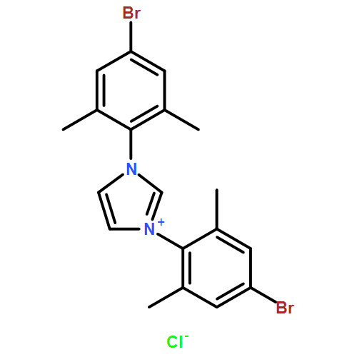 1H-Imidazolium, 1,3-bis(4-bromo-2,6-dimethylphenyl)-, chloride