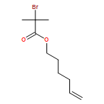 Propanoic acid, 2-bromo-2-methyl-, 5-hexen-1-yl ester