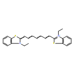 Benzothiazolium,3-ethyl-2-[7-(3-ethyl-2(3H)-benzothiazolylidene)-1,3,5-heptatrien-1-yl]-