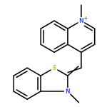 3-METHYL-2-[(1-METHYLQUINOLIN-1-IUM-4-YL)METHYLIDENE]-1,3-BENZOTHIAZOLE 