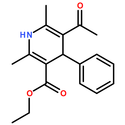 3-Pyridinecarboxylic acid, 5-acetyl-1,4-dihydro-2,6-dimethyl-4-phenyl-, ethyl ester