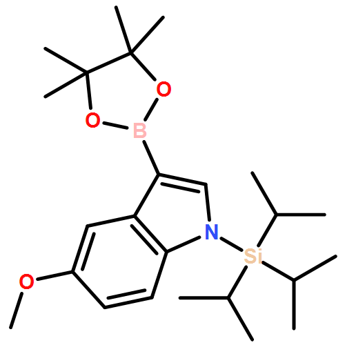 [5-METHOXY-3-(4,4,5,5-TETRAMETHYL-1,3,2-DIOXABOROLAN-2-YL)INDOL-1-YL]-TRI(PROPAN-2-YL)SILANE