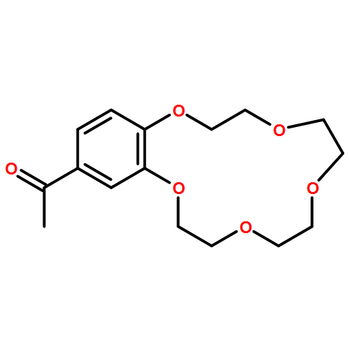 Ethanone, 1-(2,3,5,6,8,9,11,12-octahydro-1,4,7,10,13-benzopentaoxacyclopentadecin-15-yl)-
