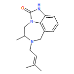 Imidazo[4,5,1-jk][1,4]benzodiazepin-2(1H)-one, 4,5,6,7-tetrahydro-5-methyl-6-(3-methyl-2-buten-1-yl)-, (5R)-