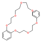 Dibenzo[b,k][1,4,7,10,13,16,19]heptaoxacycloheneicosin, 6,7,9,10,12,13,20,21,23,24-decahydro-