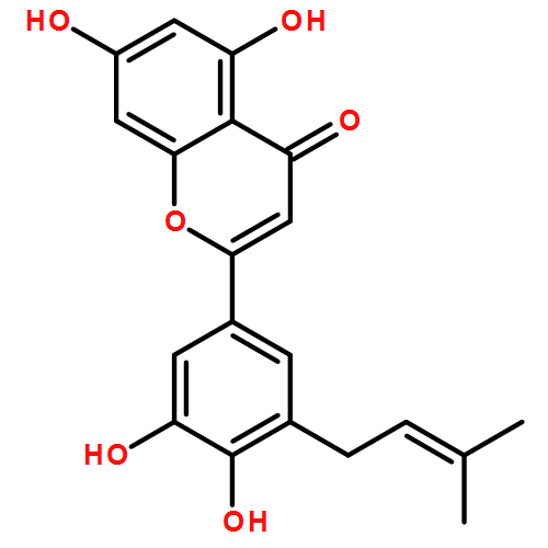2-[3,4-DIHYDROXY-5-(3-METHYLBUT-2-ENYL)PHENYL]-5,7-DIHYDROXYCHROMEN-4-ONE